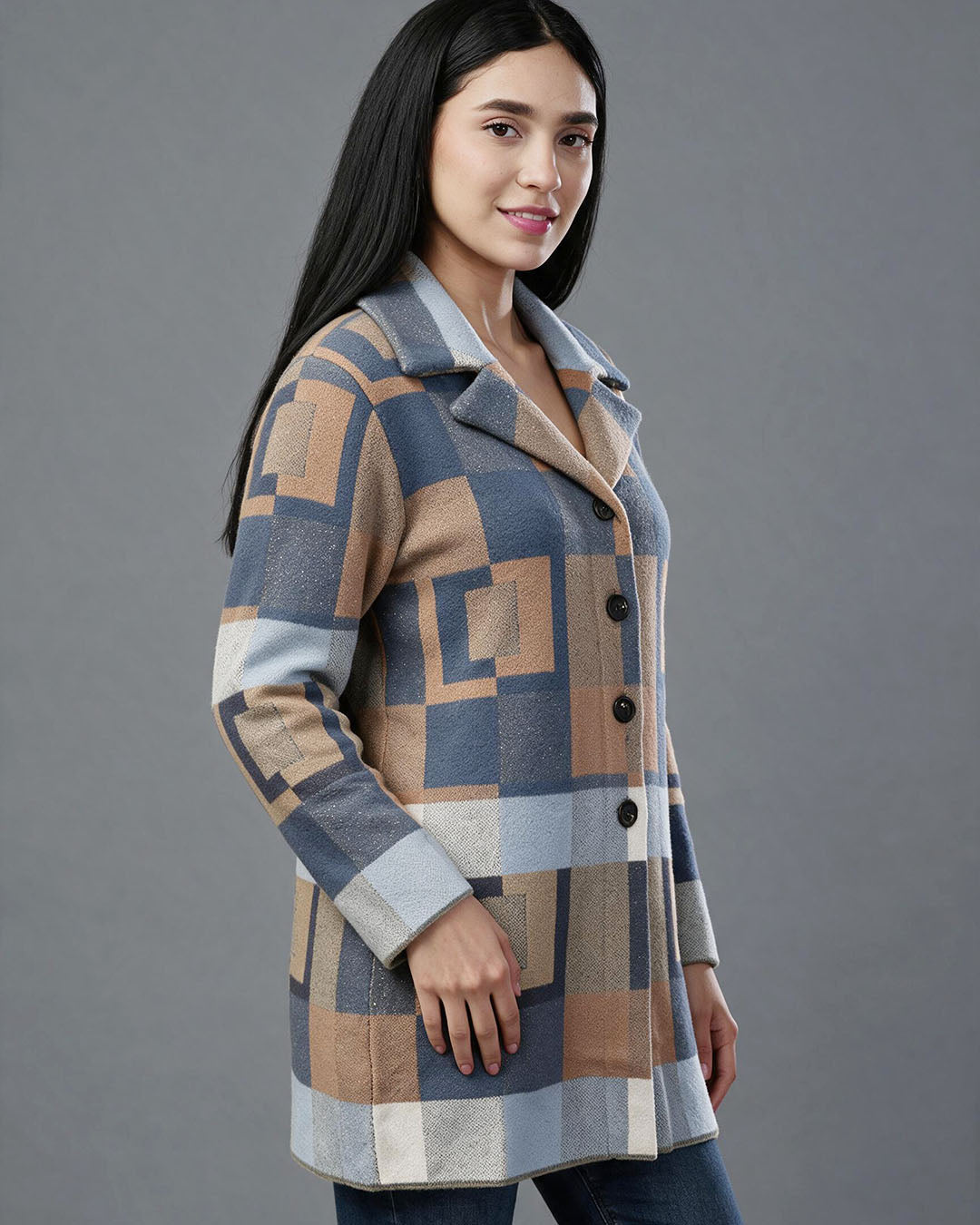 Striped Oversized Knit Cardigan